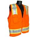 Radians Sv6om Med Safety Vestcliiorg Solid/Mesh W/Pockets2 Tone SP-RFPC21637